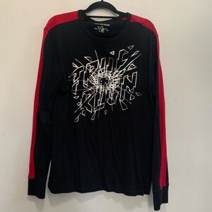 True Religion Graphic Print World Tour Long Sleeve T-Shirt Black Men’s Size L